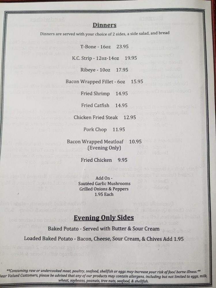 Mabel's Cafe - Larned, KS menu_pic