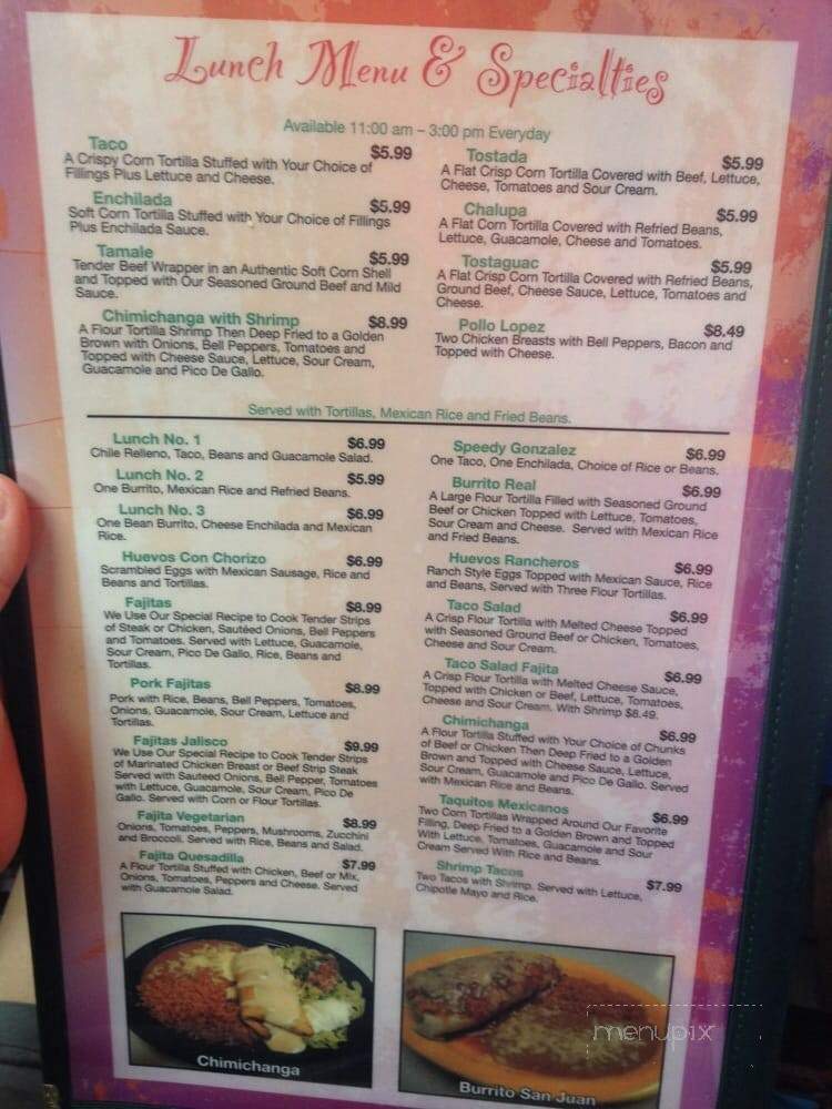 El Dos De Oros - Ness City, KS menu_pic