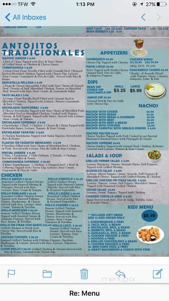 3 Compadres - Hebron, NE menu_pic