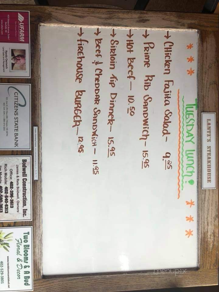 /30937577/Lantz-s-Steakhouse-Wisner-NE - Wisner, NE