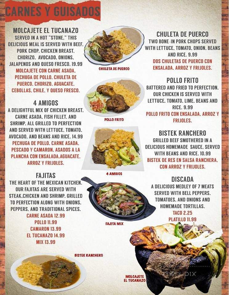 El Tucanaso - Grand Island, NE menu_pic