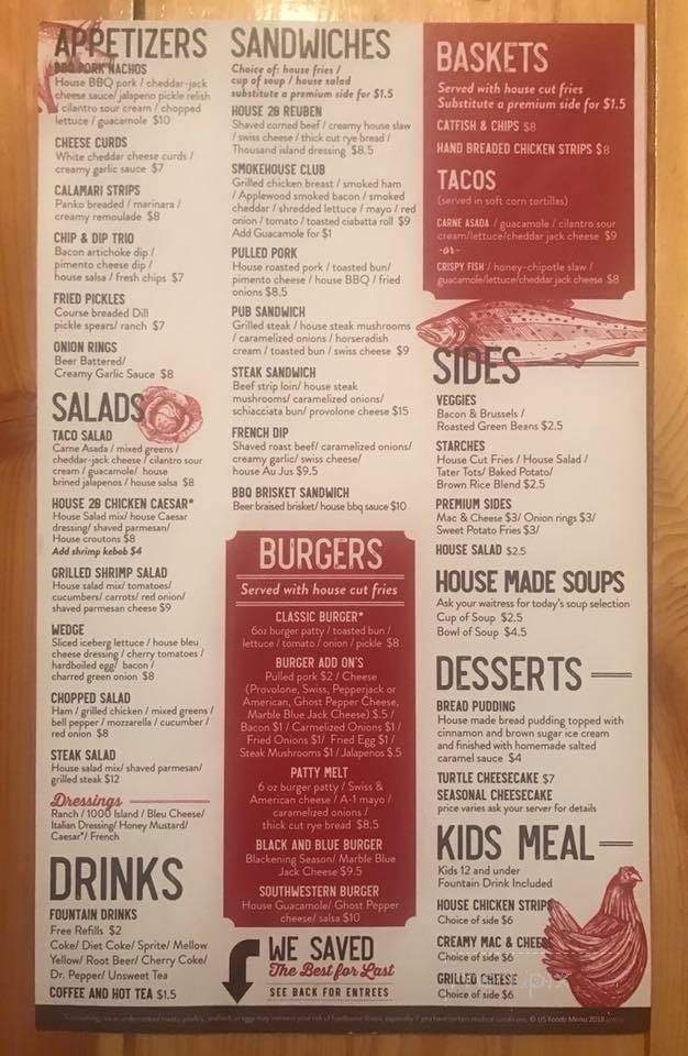 Local House 20 - Ainsworth, NE menu_pic
