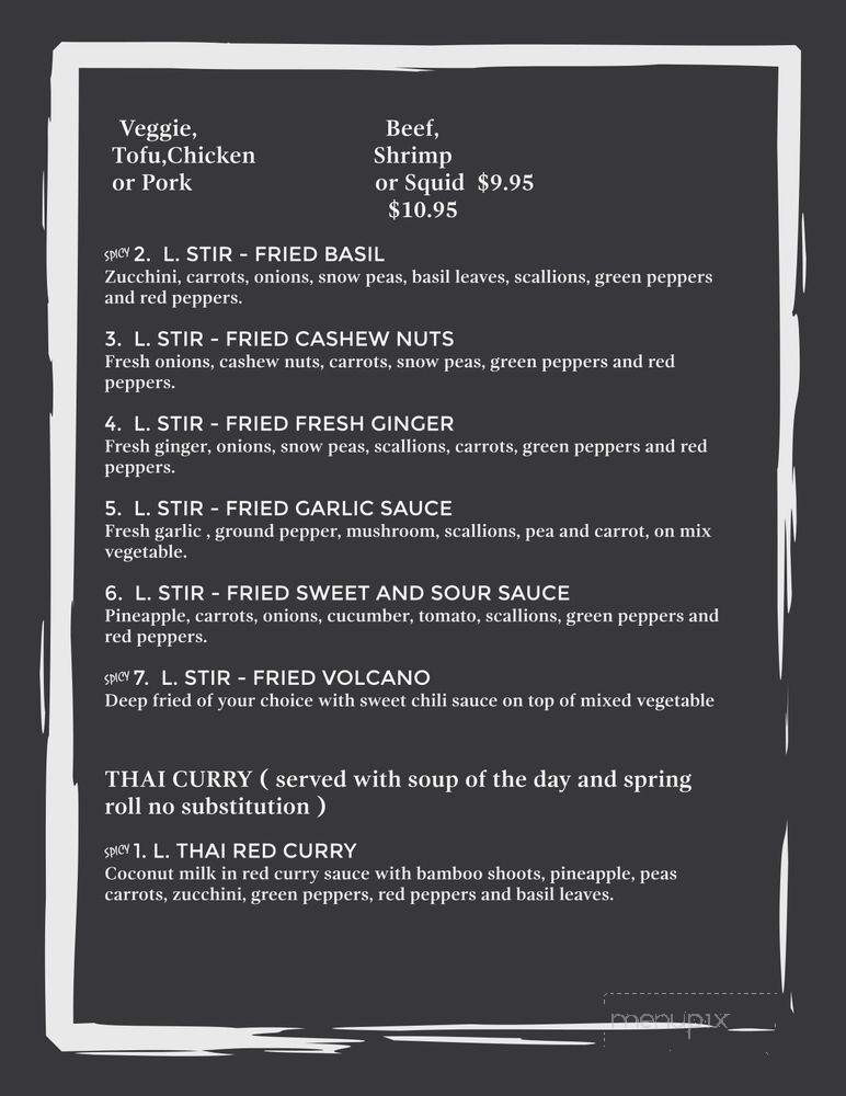 Thai Ocha - Metairie, LA menu_pic