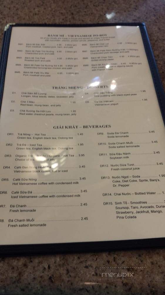 Saigon Noodle House - Terrytown, LA menu_pic