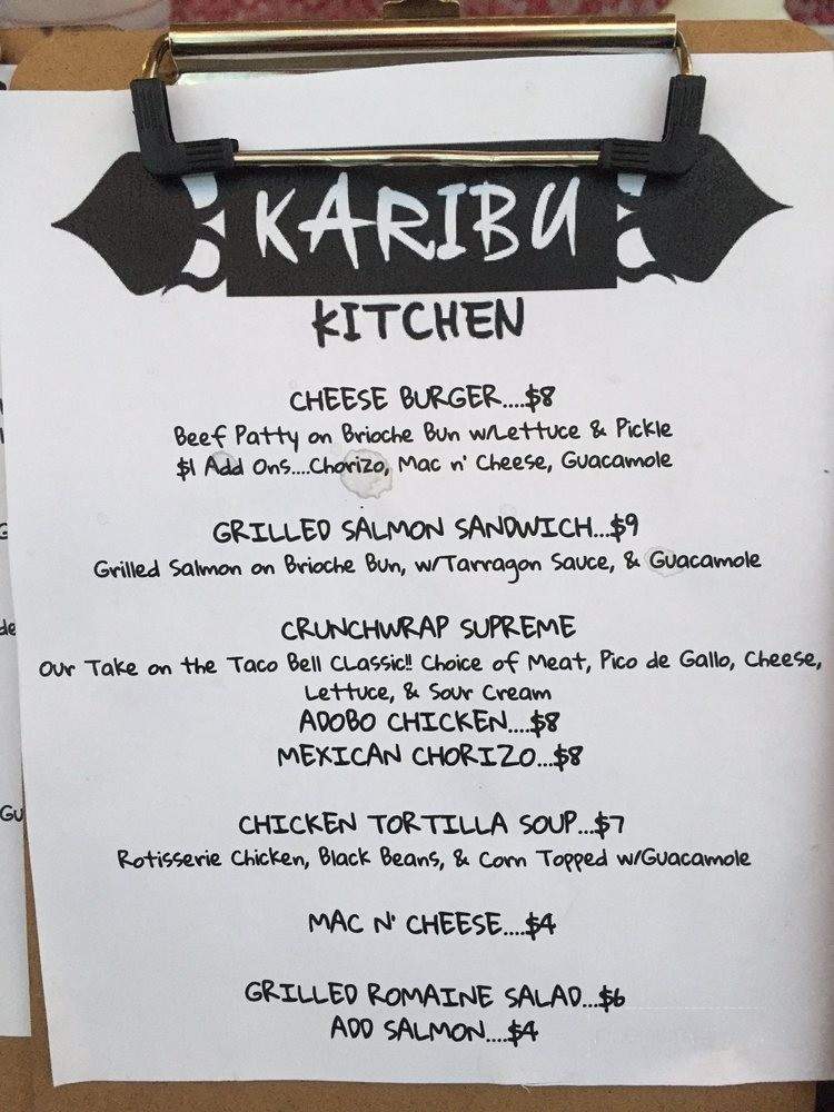 Karibu Kitchen - New Orleans, LA menu_pic
