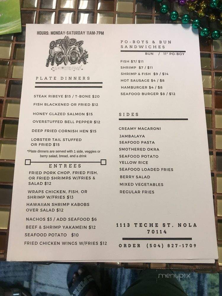 Off Da Hook - New Orleans, LA menu_pic