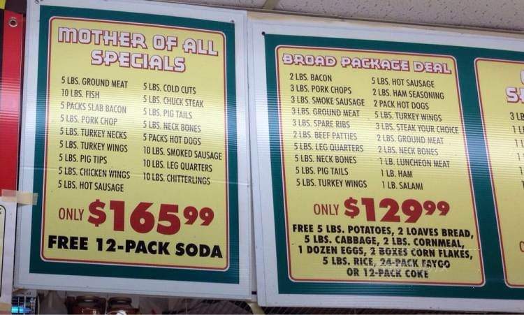 Menu of Banks Meat Market in New Orleans, LA 70119