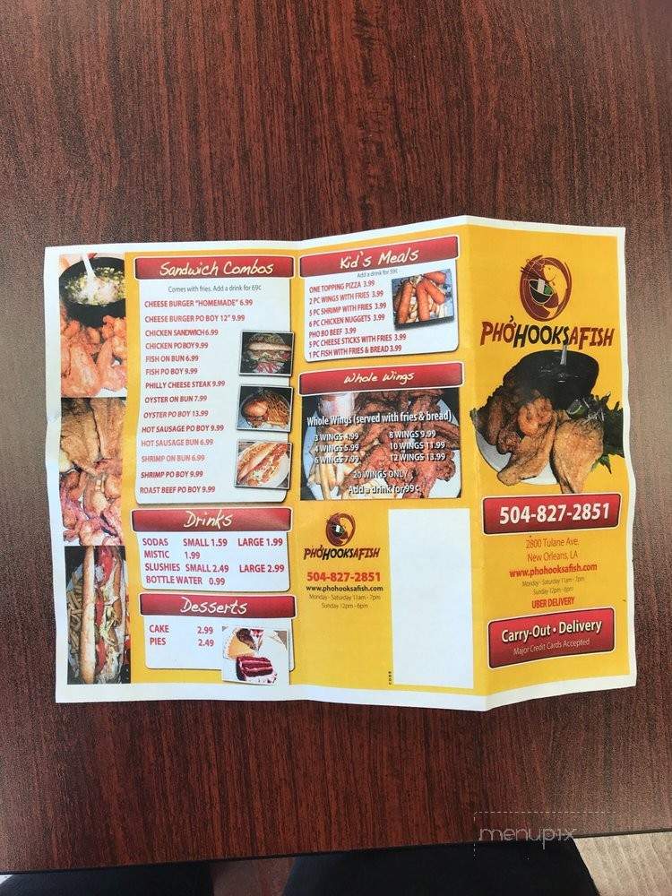 Phohooksafish - New Orleans, LA menu_pic
