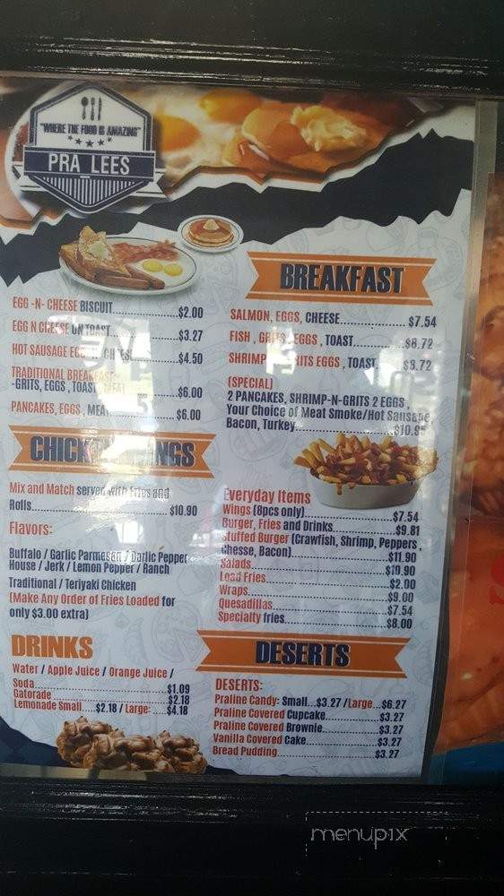 Pra_LEES - New Orleans, LA menu_pic