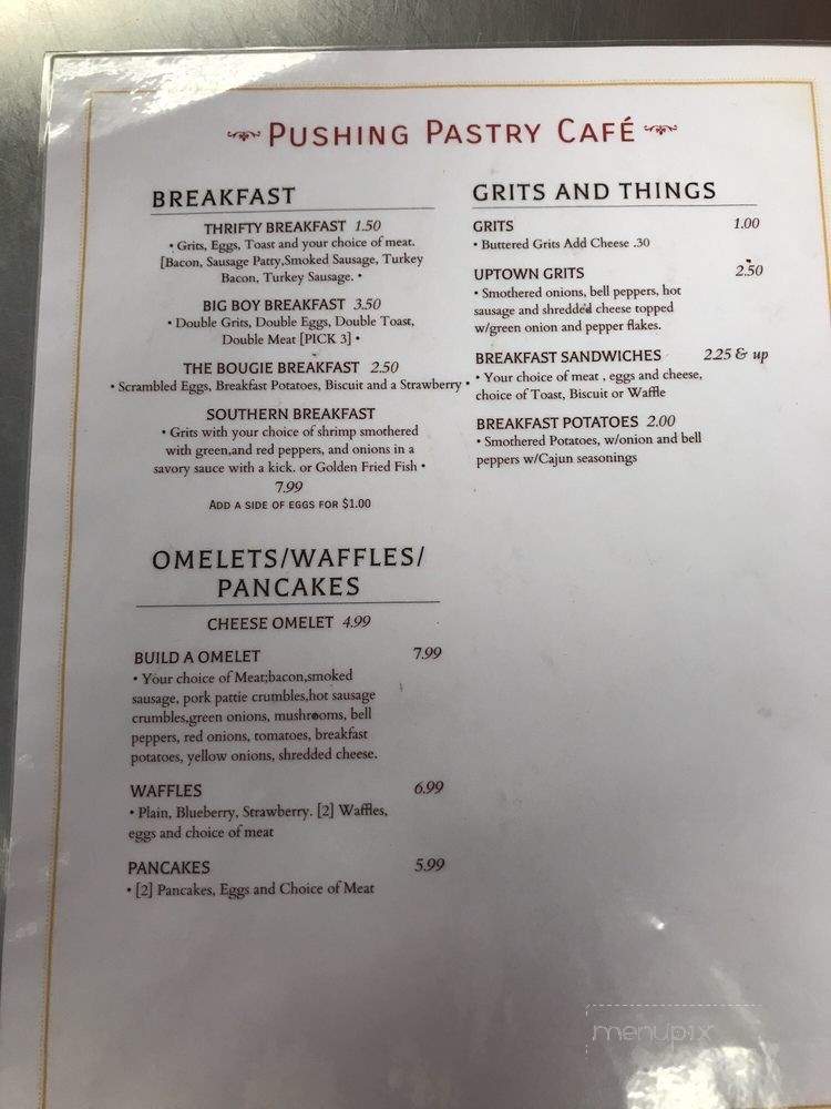 Pushing Pastry Cafe - New Orleans, LA menu_pic