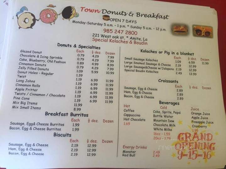 /30484806/Town-Donuts-and-Breakfast-Amite-City-LA - Amite City, LA
