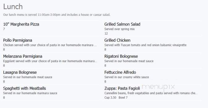 Leonardo's Trattoria & Pizzeria - Mandeville, LA menu_pic