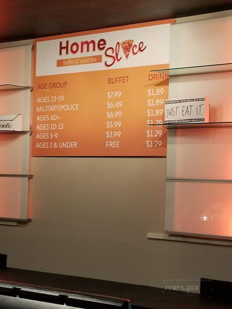Home Slice Pizza Buffet - Lafayette, LA menu_pic