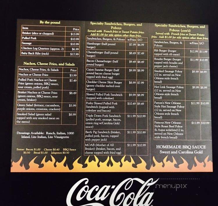 Wilson's Brisket and BBQ - Clinton, LA menu_pic