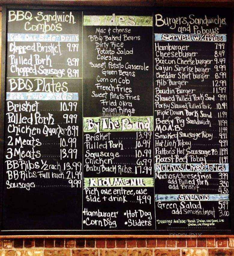 Wilson's Brisket and BBQ - Clinton, LA menu_pic