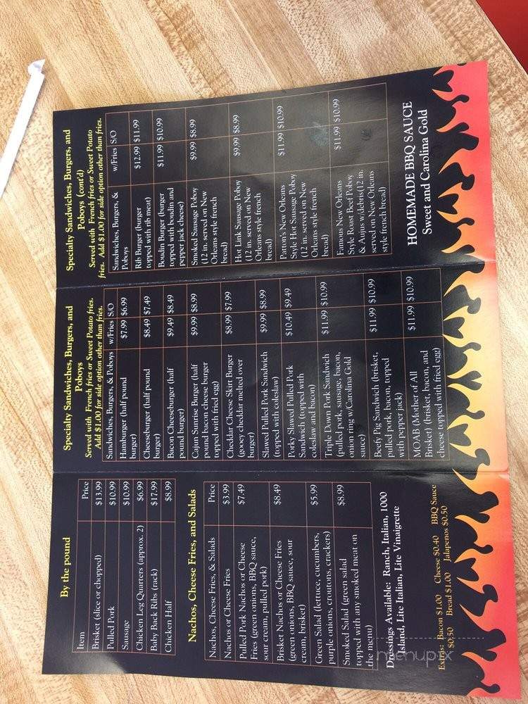 Wilson's Brisket and BBQ - Clinton, LA menu_pic