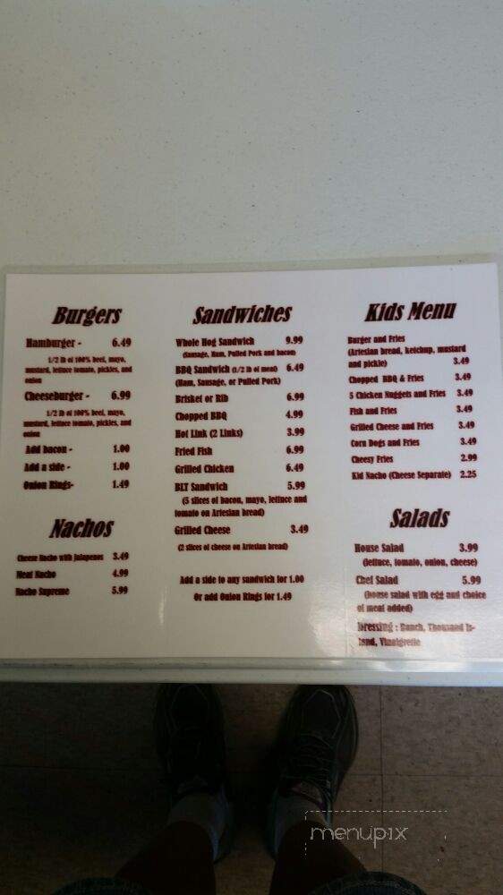 Southern Smoke - Oil City, LA menu_pic