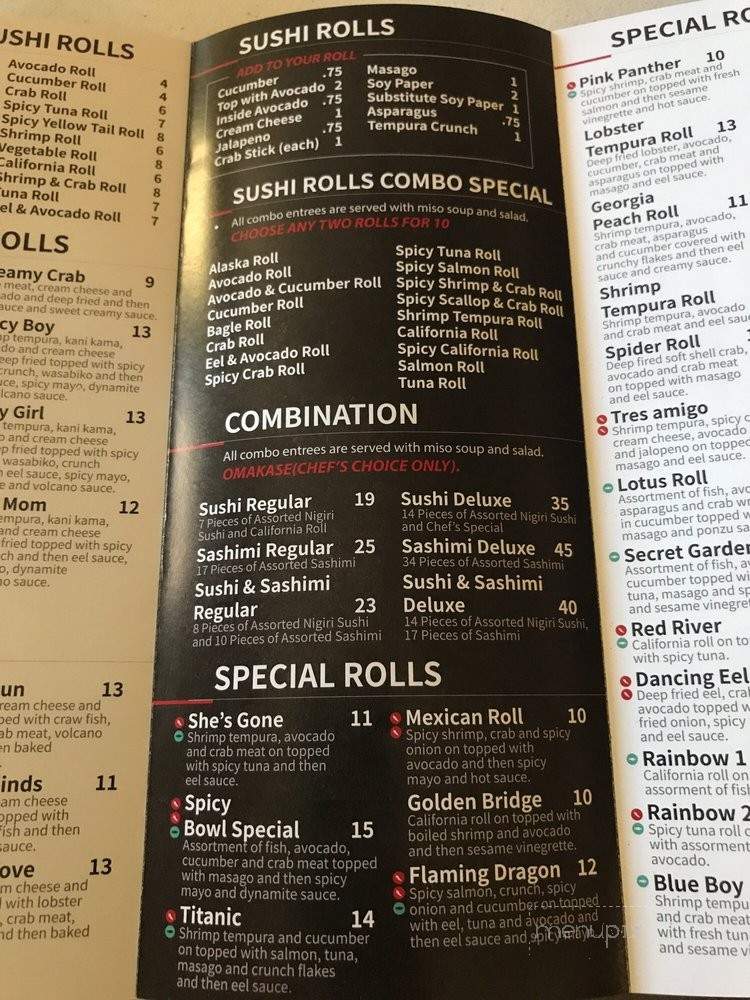 Spicy Bowl Grill & Sushi - Bossier City, LA menu_pic