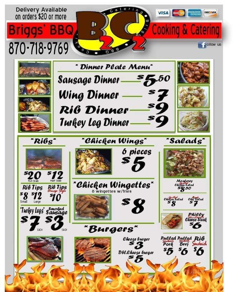 Briggs' BBQ Cooking & Catering - Pine Bluff, AR menu_pic