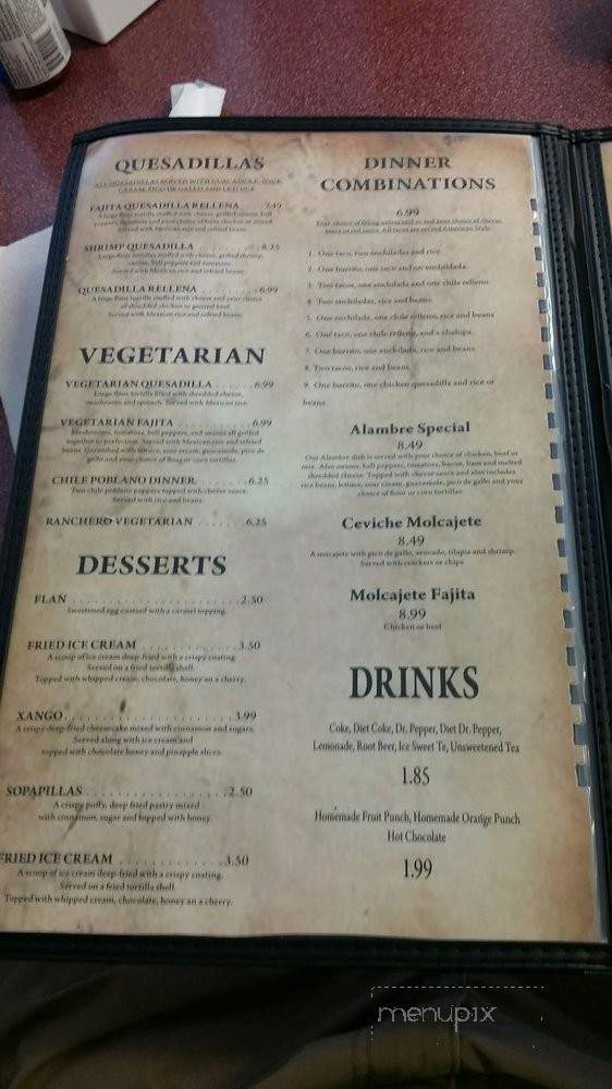 Red Habanero - Camden, AR menu_pic