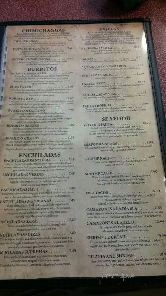 Red Habanero - Camden, AR menu_pic