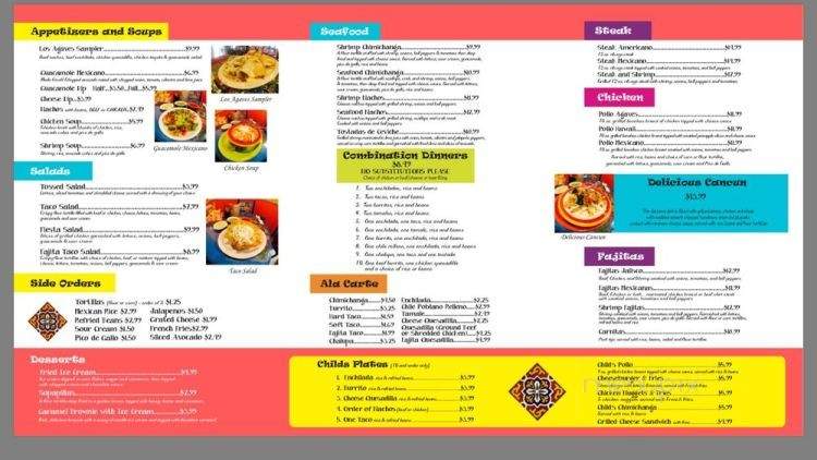 Los Agaves 6 - Caddo Valley, AR menu_pic