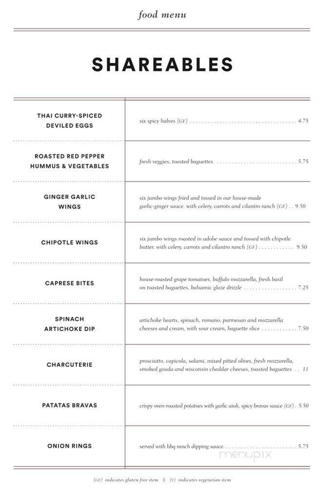 Agasi 7 Rooftop Bar and Kitchen - Little Rock, AR menu_pic