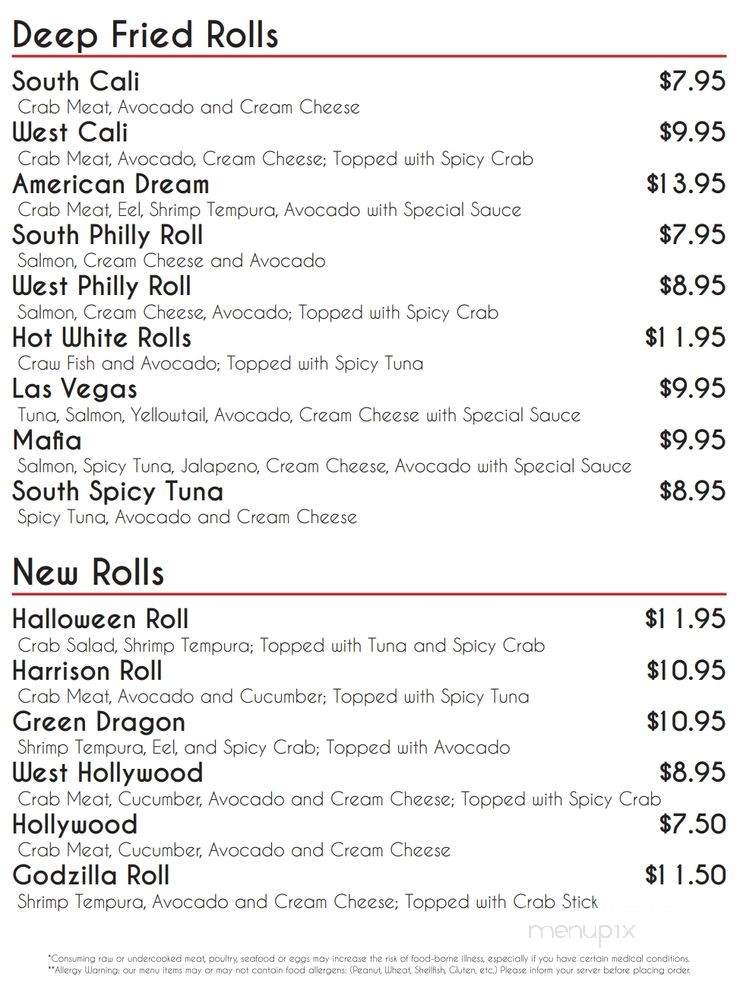 New Tokyo Of Harrison - Harrison, AR menu_pic