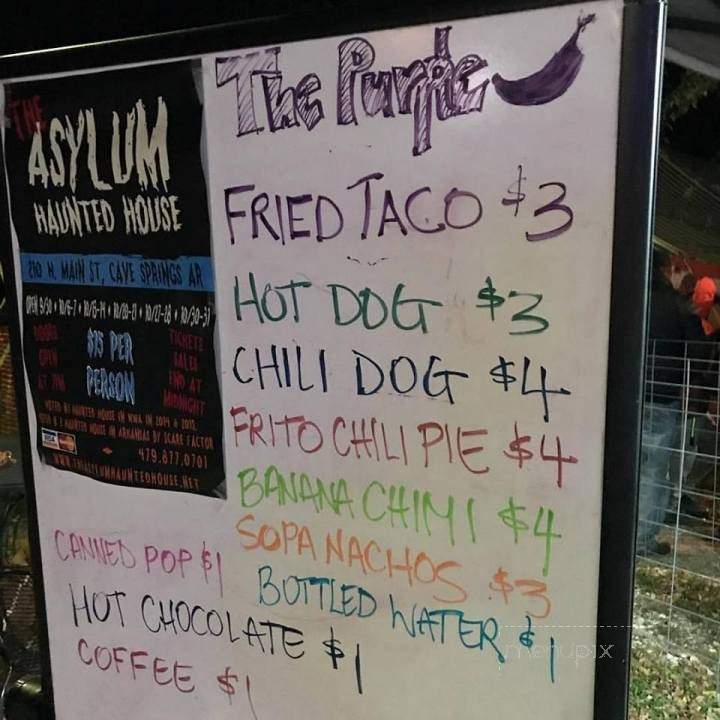 The Purple Banana - Bentonville, AR menu_pic