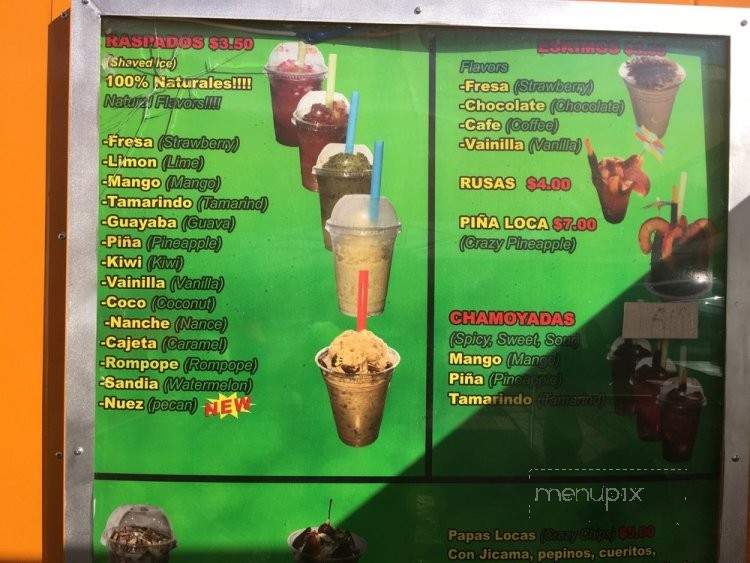 Raspados Mimi - Fayetteville, AR menu_pic