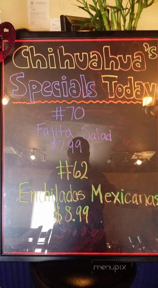 Chihuahuas Mexican Grill - West Fork, AR menu_pic