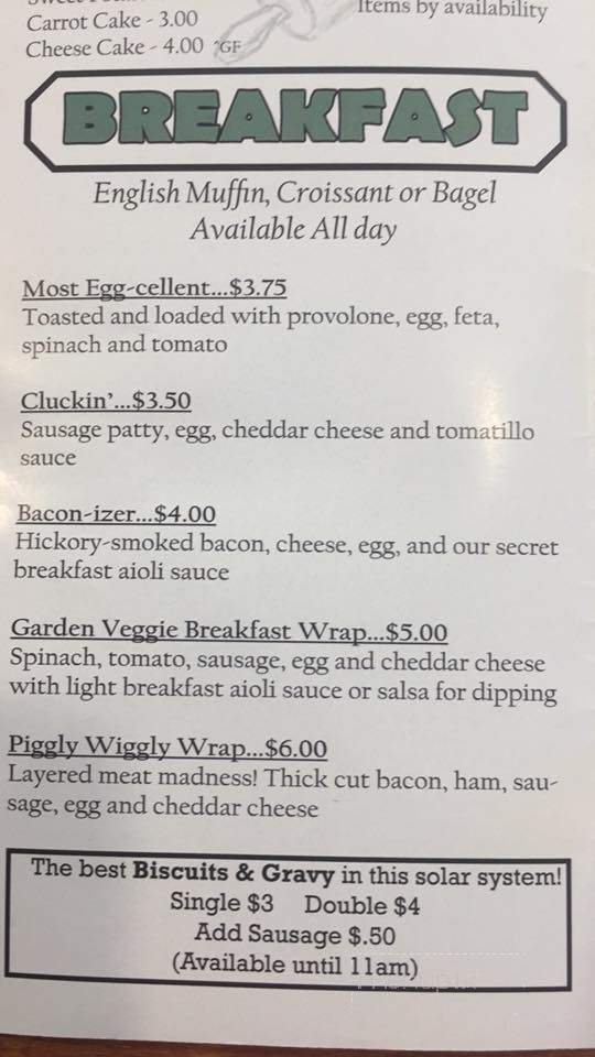 Why Not Cafe - West Fork, AR menu_pic