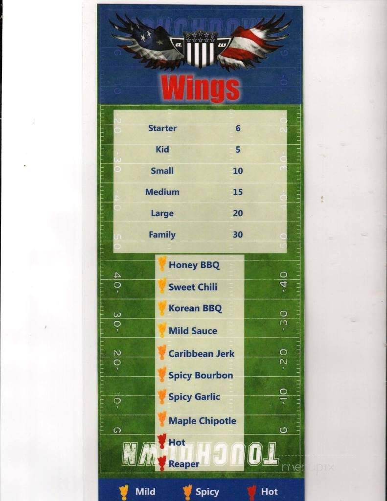 America's Wings - Clarksville, AR menu_pic