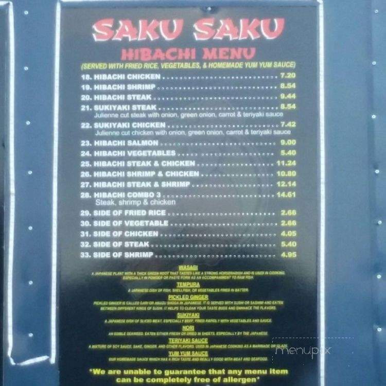 /30076802/Saku-Saku-Hibachi-and-Sushi-On-Wheels-Van-Buren-AR - Van Buren, AR