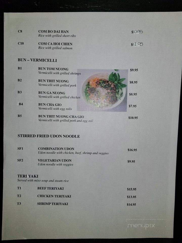 Pho Toan - Edmond, OK menu_pic