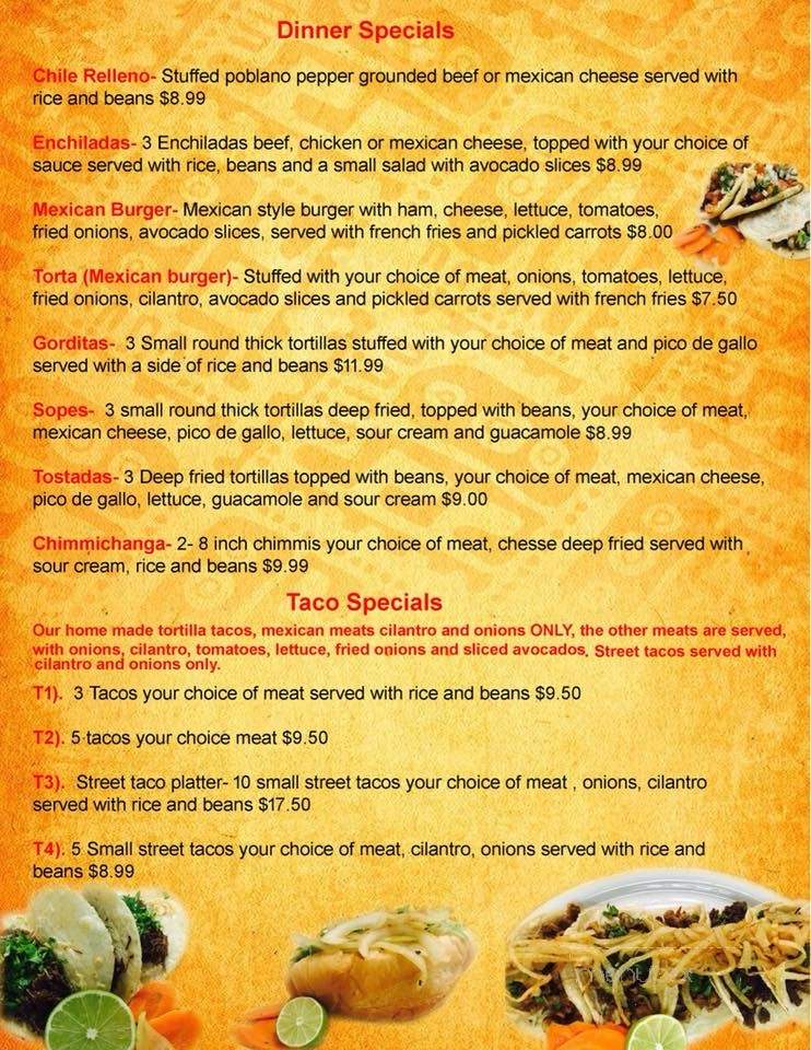 Maria's Mexican Kitchen - Chickasha, OK menu_pic
