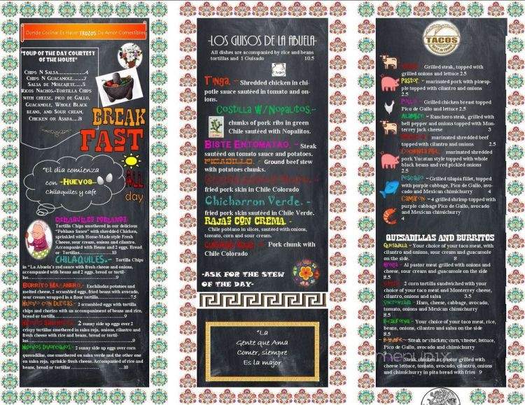 La Casa de la Abuela - Oklahoma City, OK menu_pic