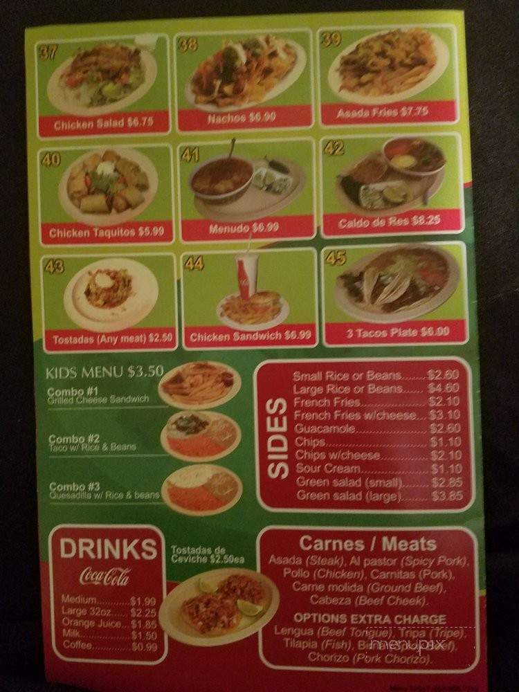 Taqueria Express - Oklahoma City, OK menu_pic