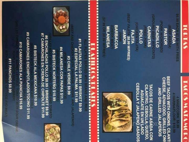 Taco's La Palma - Ardmore, OK menu_pic