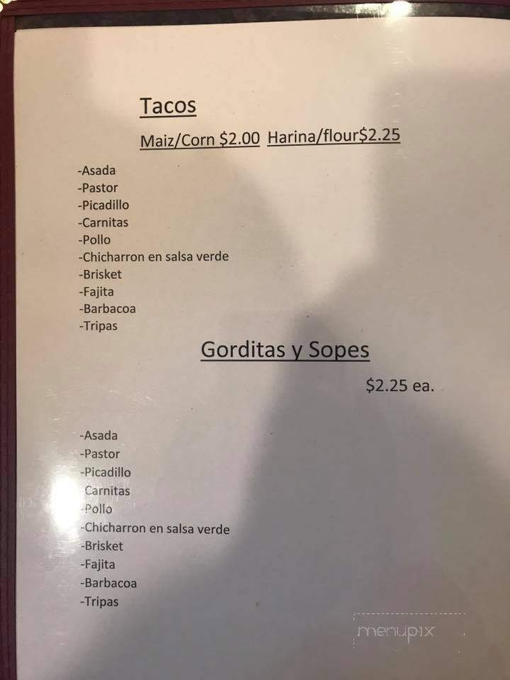 Taco's La Palma - Ardmore, OK menu_pic