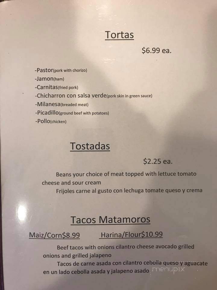 Taco's La Palma - Ardmore, OK menu_pic