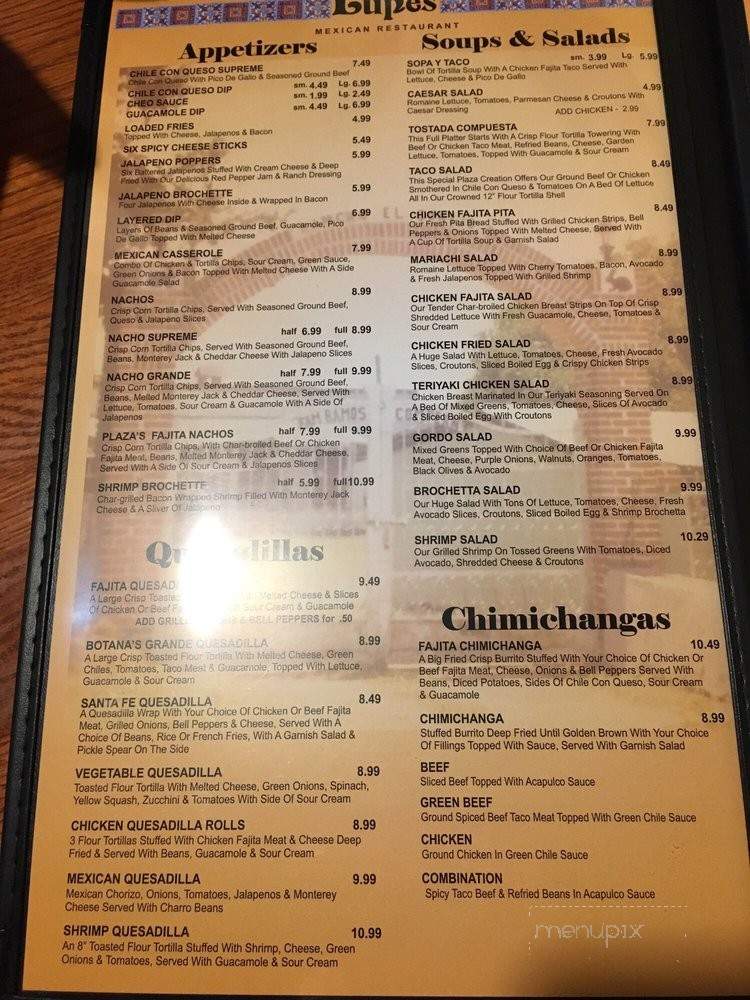 Lupes Cocina And Cantina - Woodward, OK menu_pic