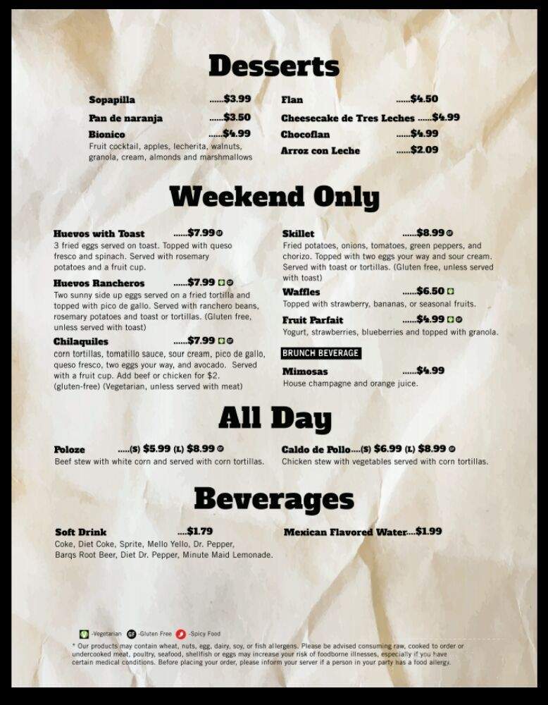 Jefe's Mexican Cocina and Cantina - Broken Arrow, OK menu_pic