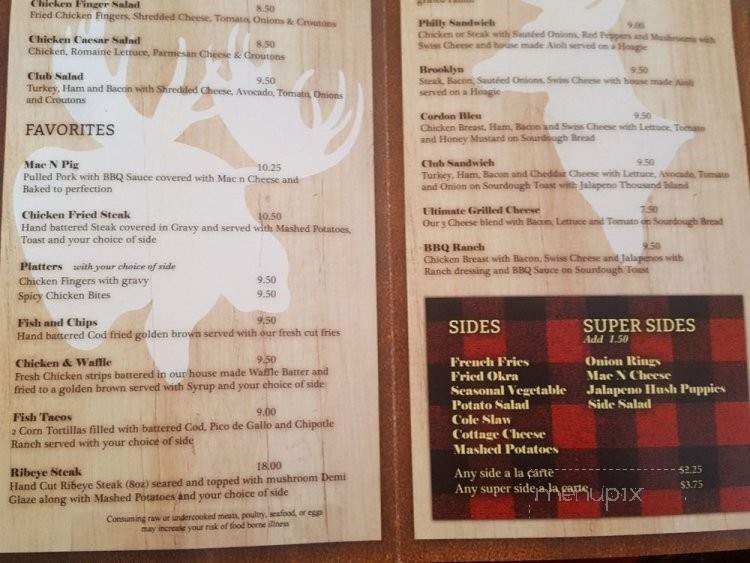 The LODGE Eatery and Pub - Catoosa, OK menu_pic