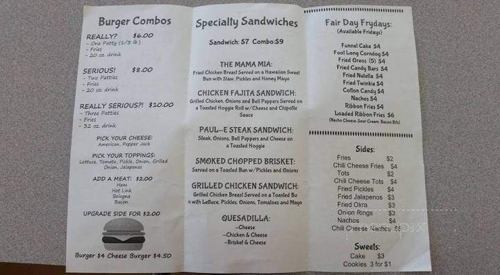 Serious Joes - West Tulsa, OK menu_pic