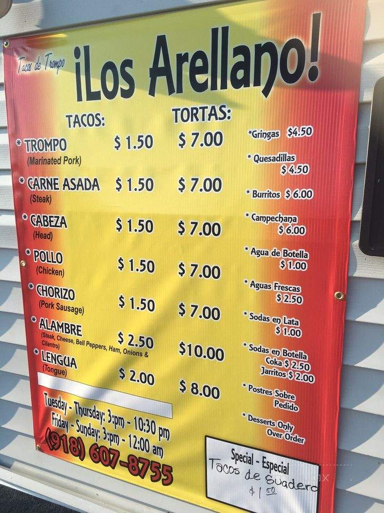Tacos los Arellano - Tulsa, OK menu_pic