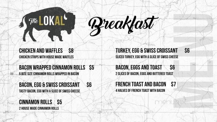 The Lokal - Okmulgee, OK menu_pic