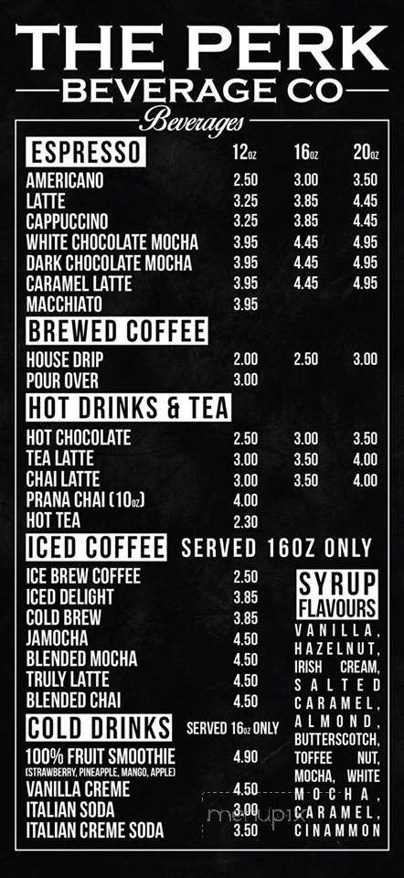 The Perk - Ponca City, OK menu_pic