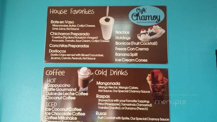 Cafe Chamoy Mexican Snacks and Refreshments - Rockwall, TX menu_pic