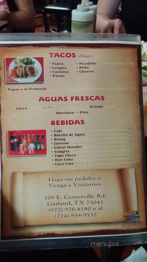 Hermanos Cruz Barbacoa - Garland, TX menu_pic